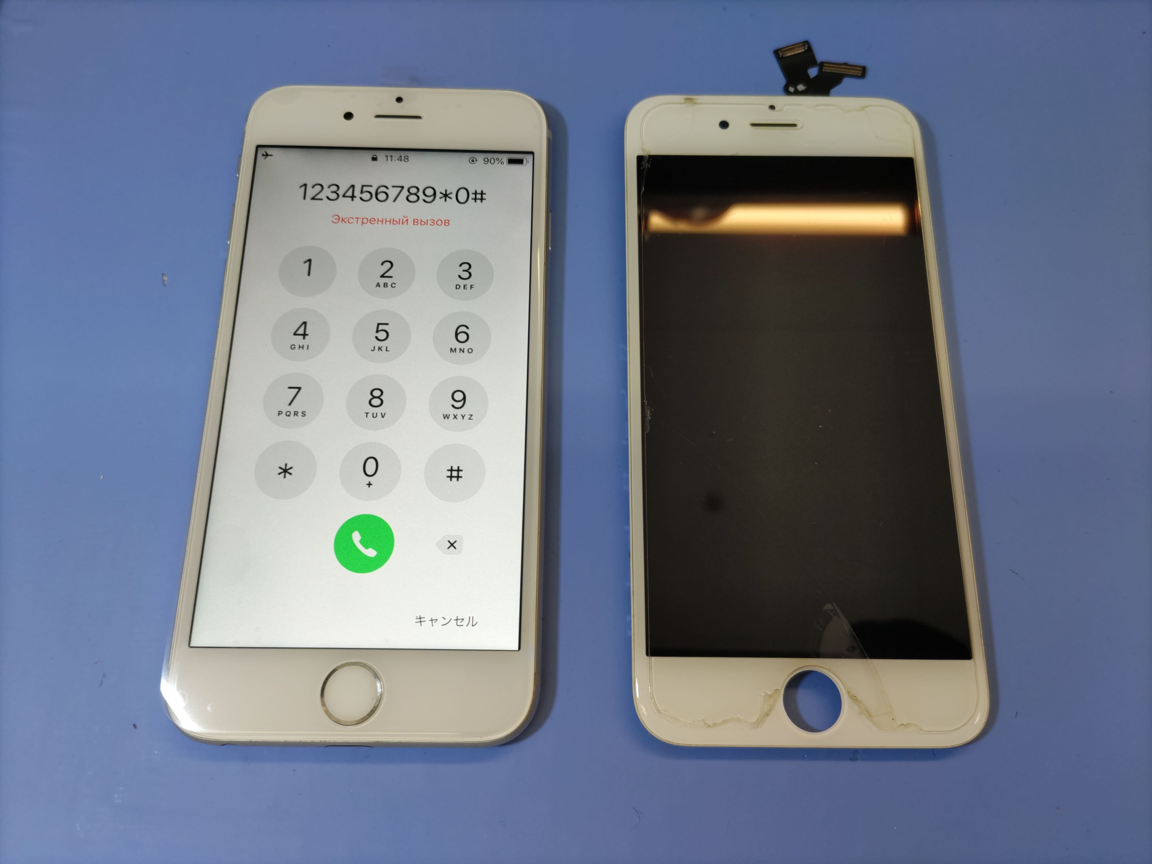 【iPhone6】液晶の乱れ、ノイズは即日画面交換可能なスマホ修理工房カインズ前橋吉岡店へお任せください！